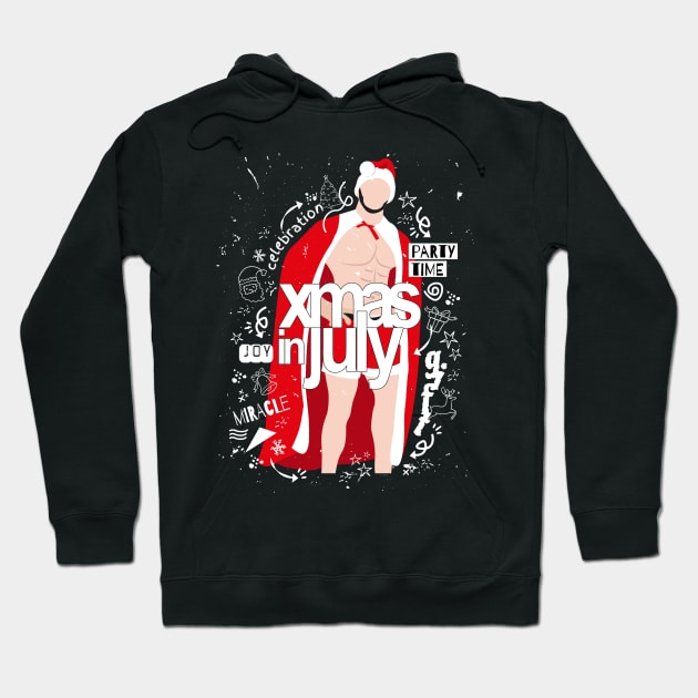 Christmas In July Hoodie by Riczdodo